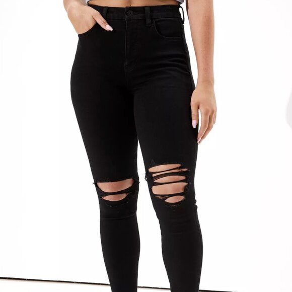 American Eagle - Curvy Super Hi-Rise Jegging -12R- Dream Jean - Picture 1 of 8